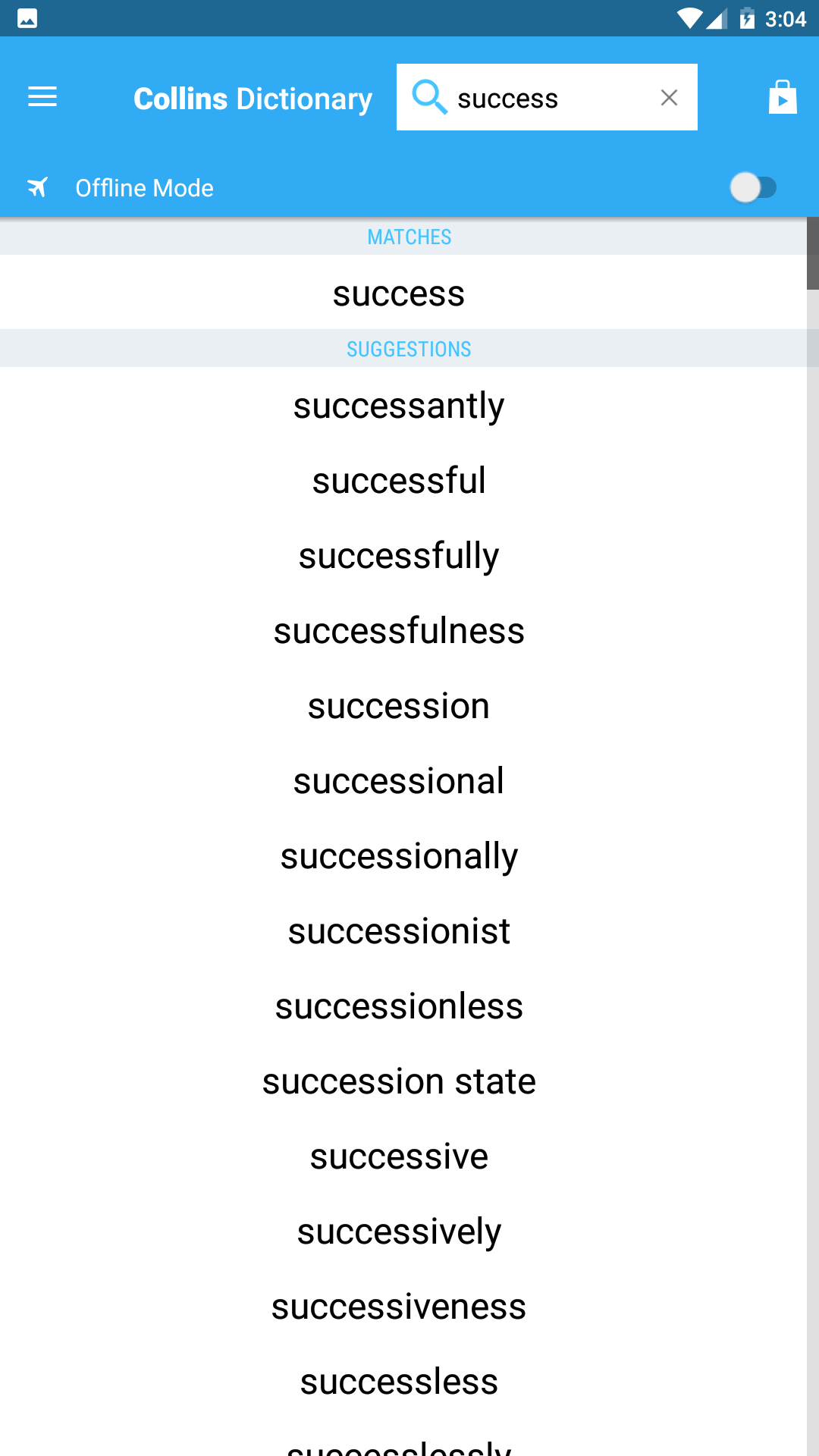اسکرین شات 2 برنامه Collins English Dictionary Pro
