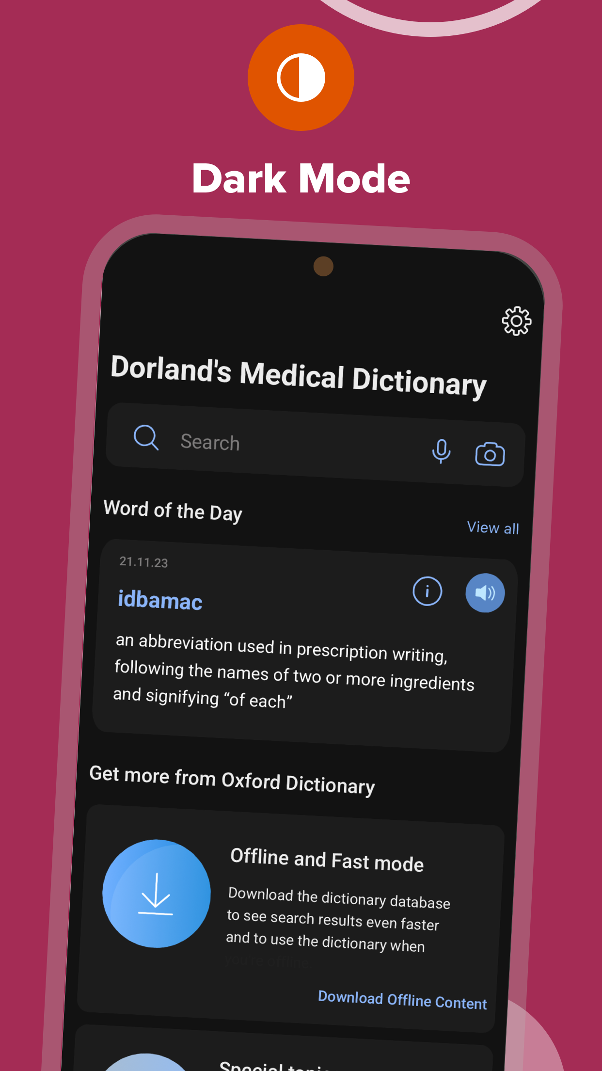 اسکرین شات 5 برنامه Dorland's Medical Dictionary