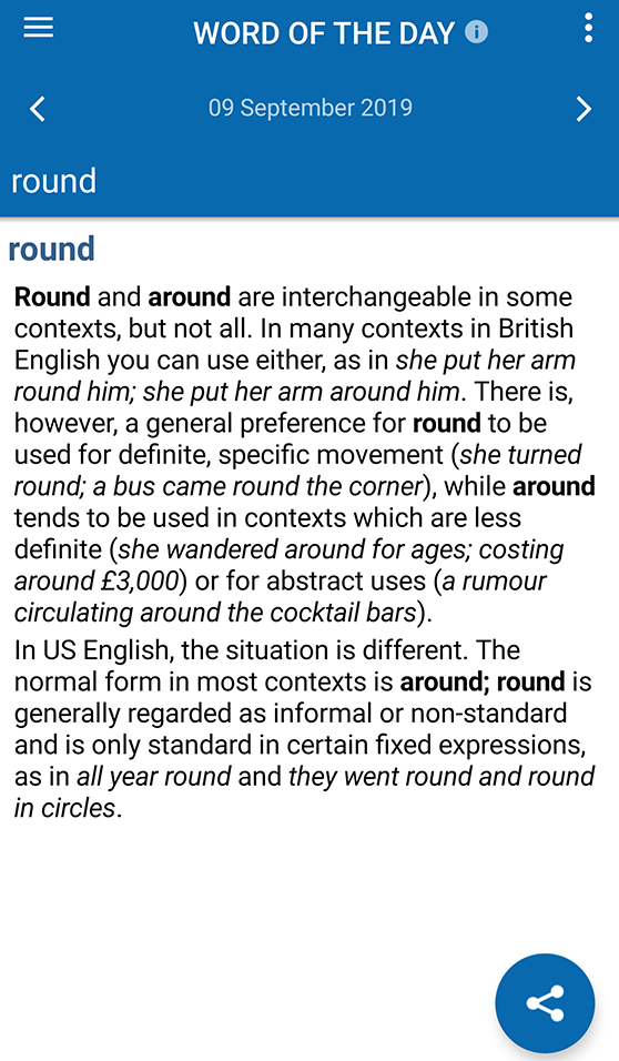 اسکرین شات 4 برنامه Oxford A-Z of English Usage