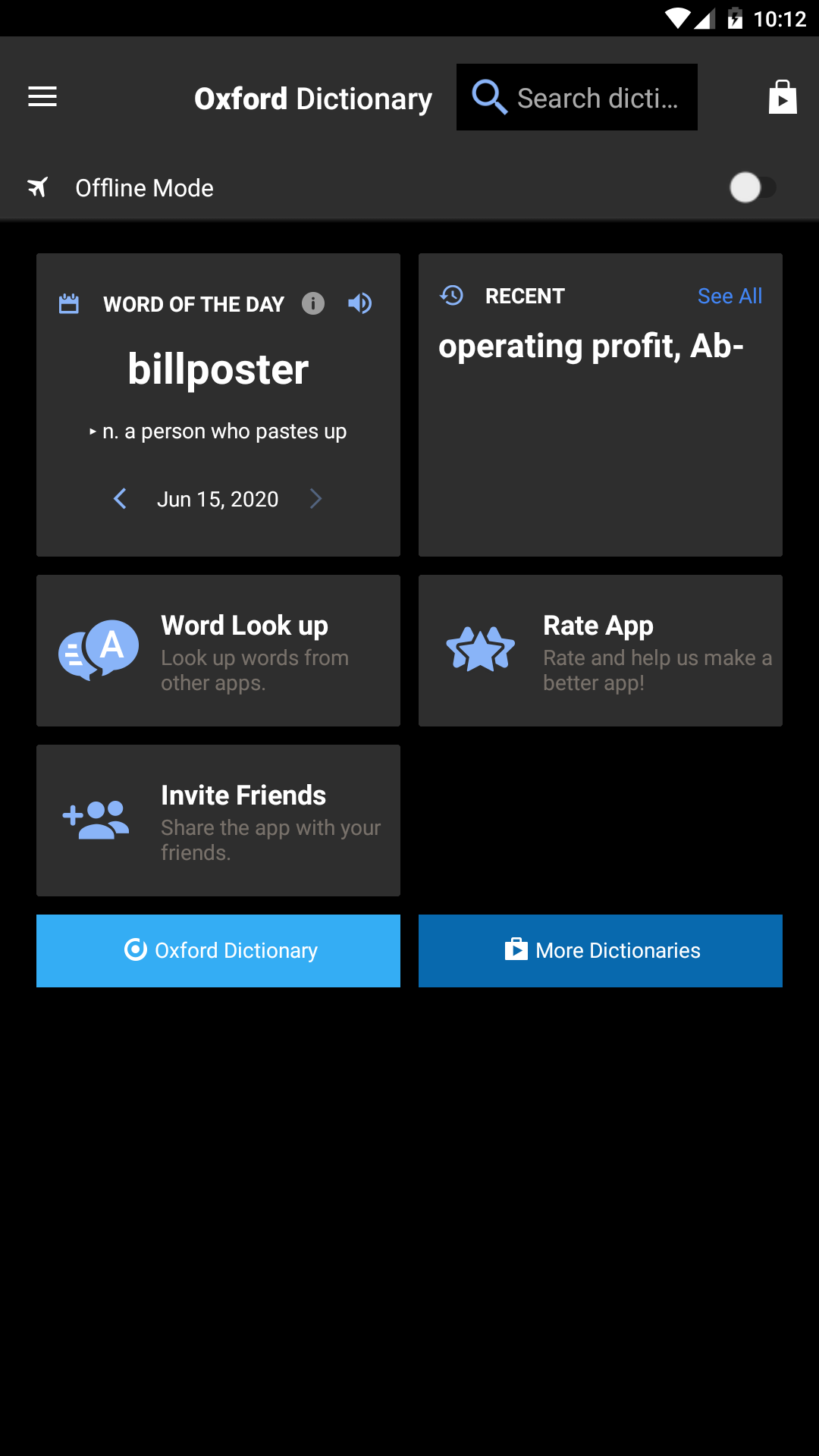 اسکرین شات 8 برنامه Oxford American Dictionary