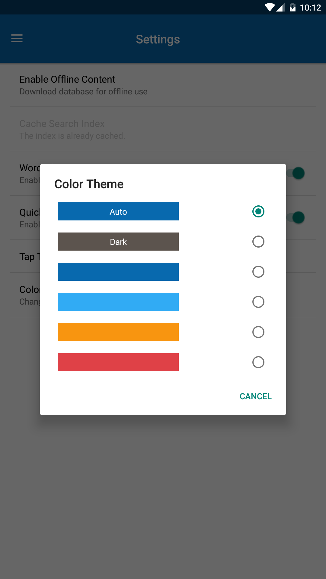 اسکرین شات 4 برنامه Concise Oxford Thesaurus