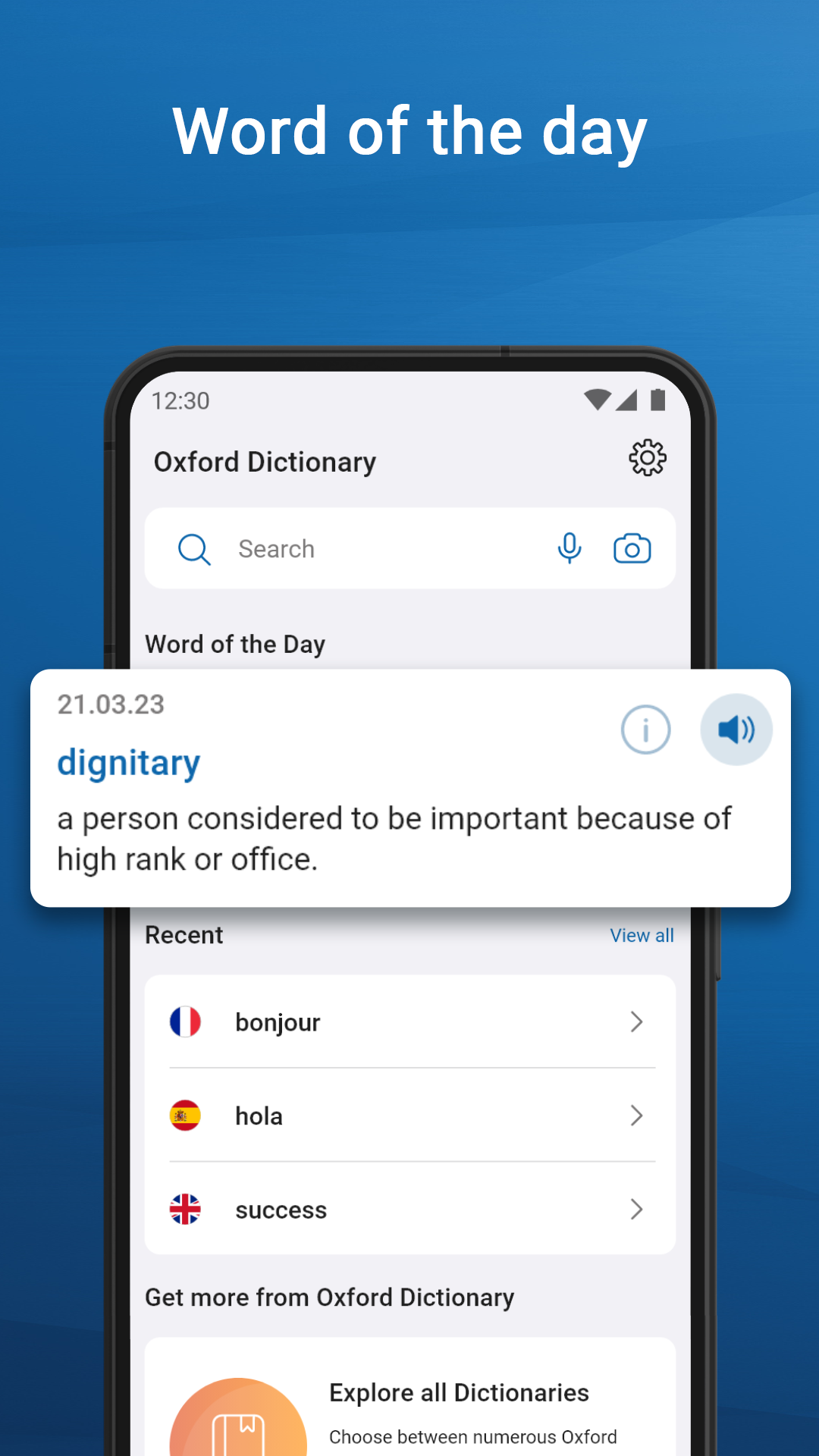 اسکرین شات 7 برنامه Oxford Dictionary