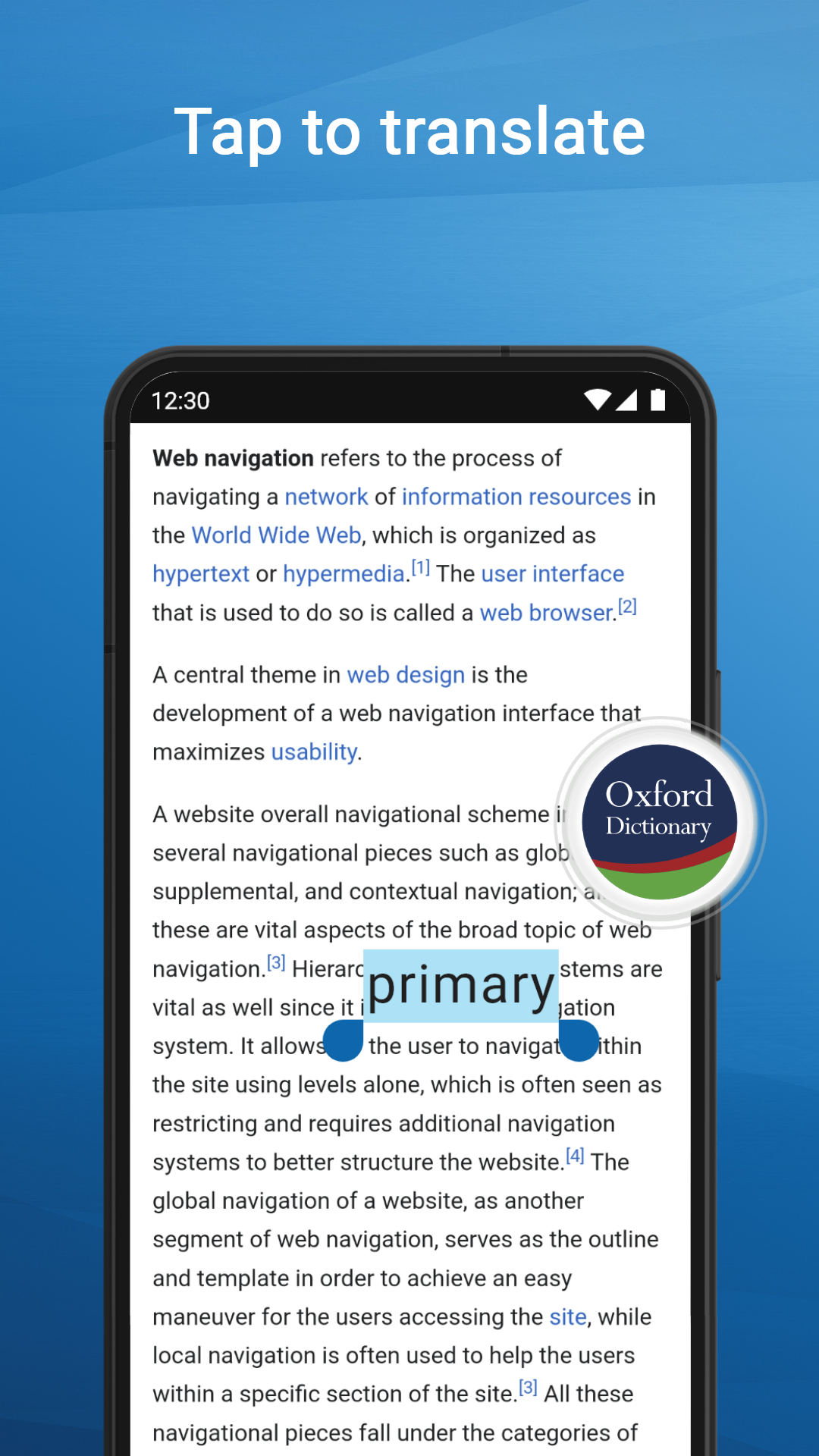 اسکرین شات 8 برنامه Oxford Dictionary