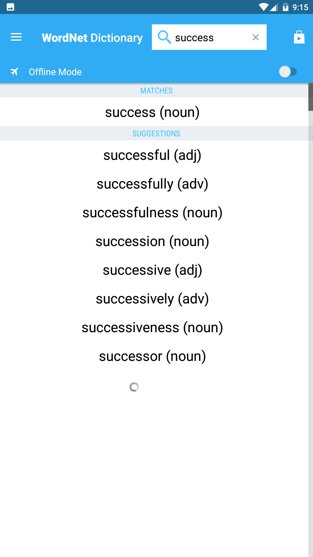 اسکرین شات 2 برنامه English Dictionary & Thesaurus