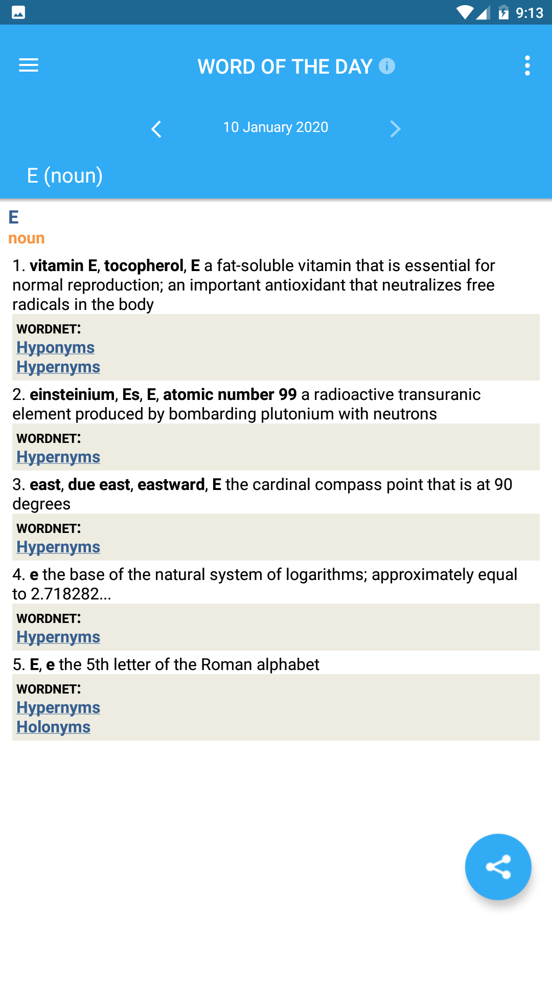 اسکرین شات 5 برنامه English Dictionary & Thesaurus