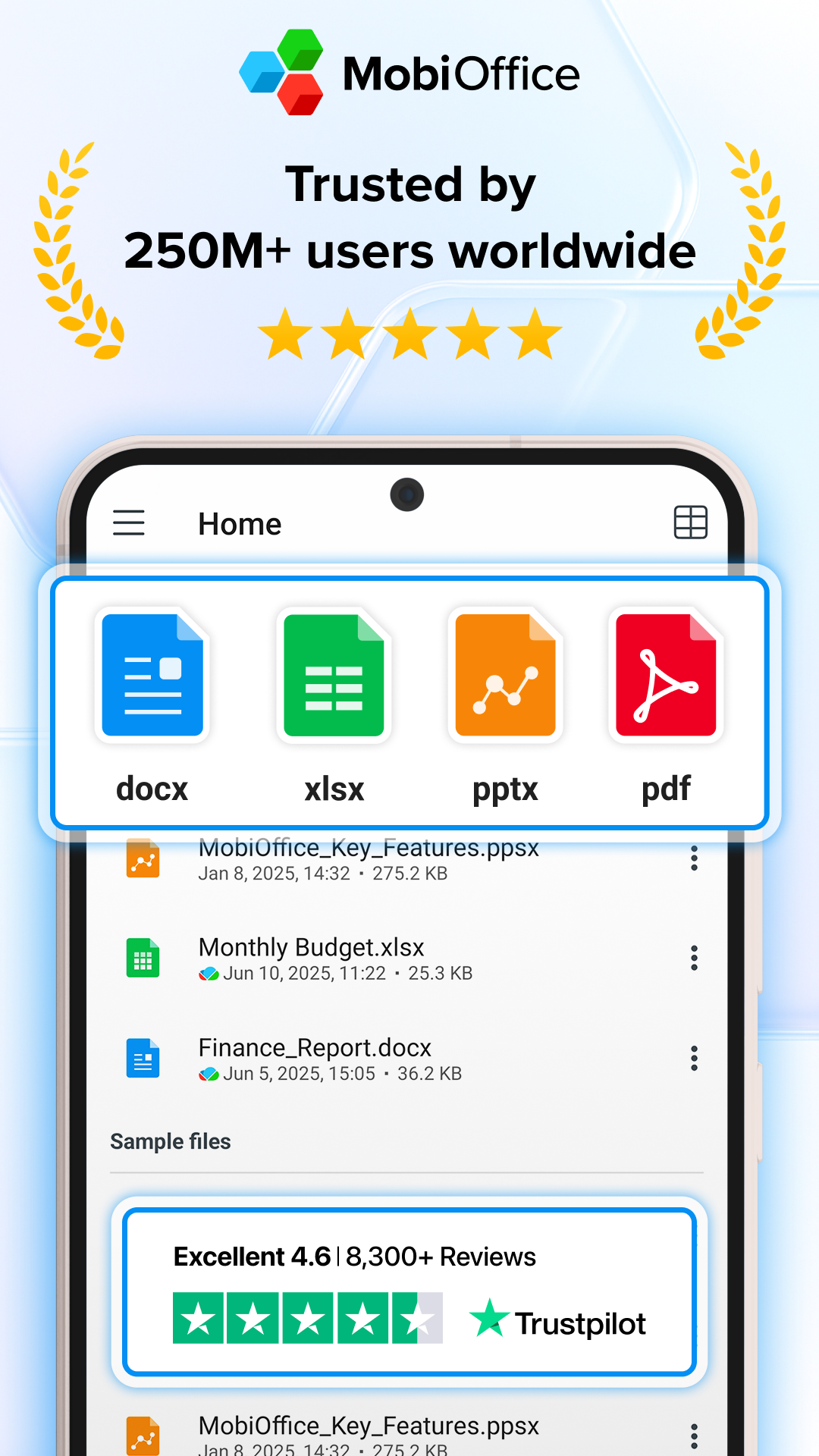 اسکرین شات 1 برنامه MobiOffice: Word, Sheets, PDF