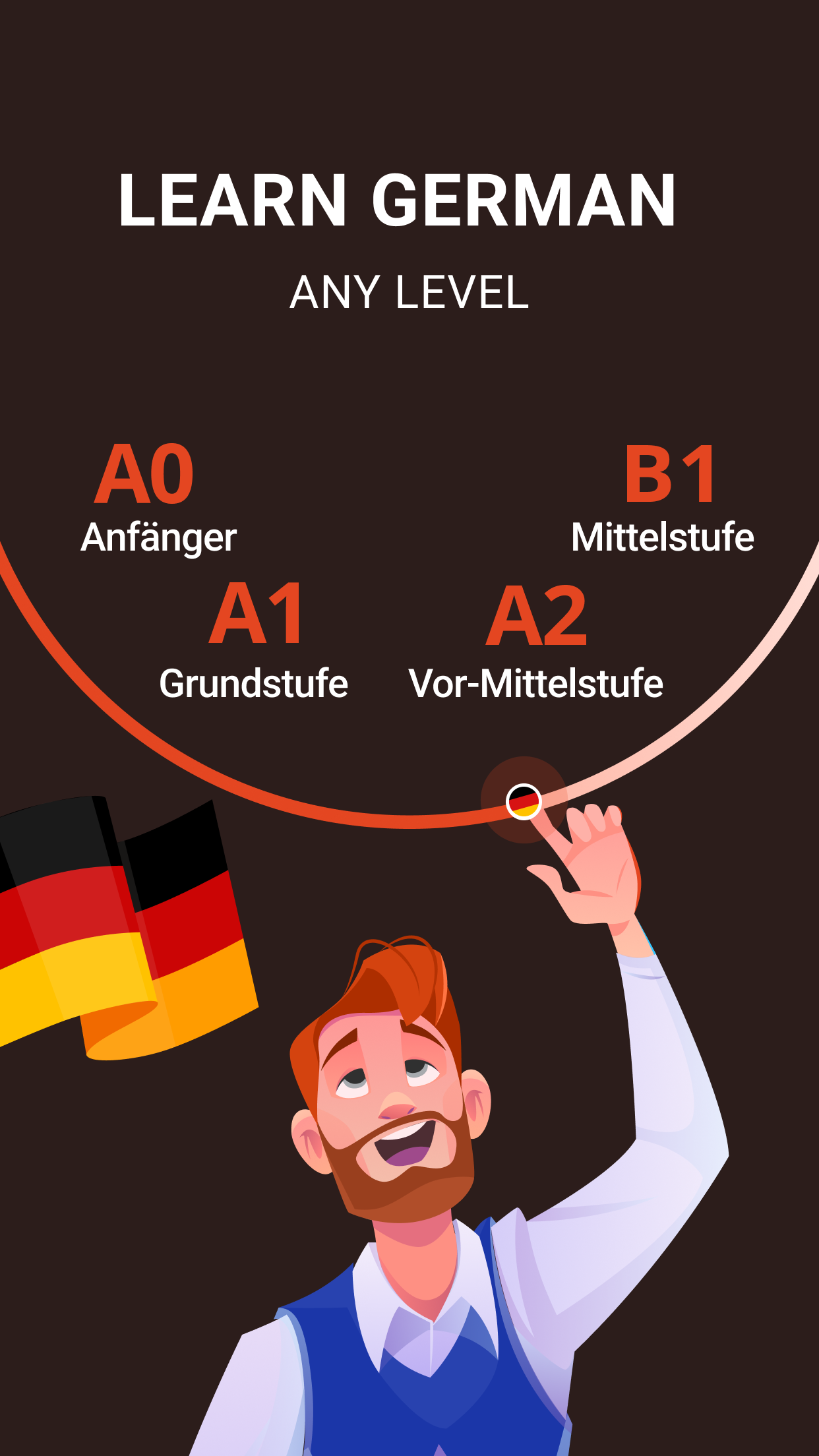 اسکرین شات 1 برنامه German Words A1-B1 | 2Shine