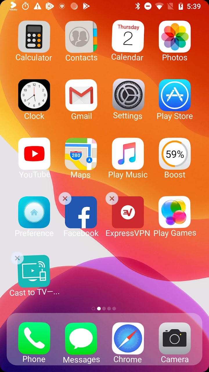 اسکرین شات 6 برنامه iLauncher X - new iOS theme for iphone launcher