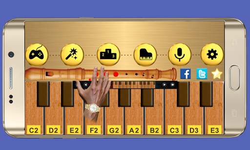 اسکرین شات 4 بازی Real Flute & Recorder - Magic Tiles Music Games