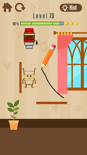 اسکرین شات 5 بازی Where's My Coffee? Draw Line