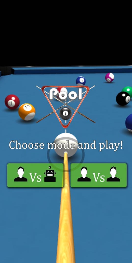 اسکرین شات 1 بازی 2 Player Billiards Offline