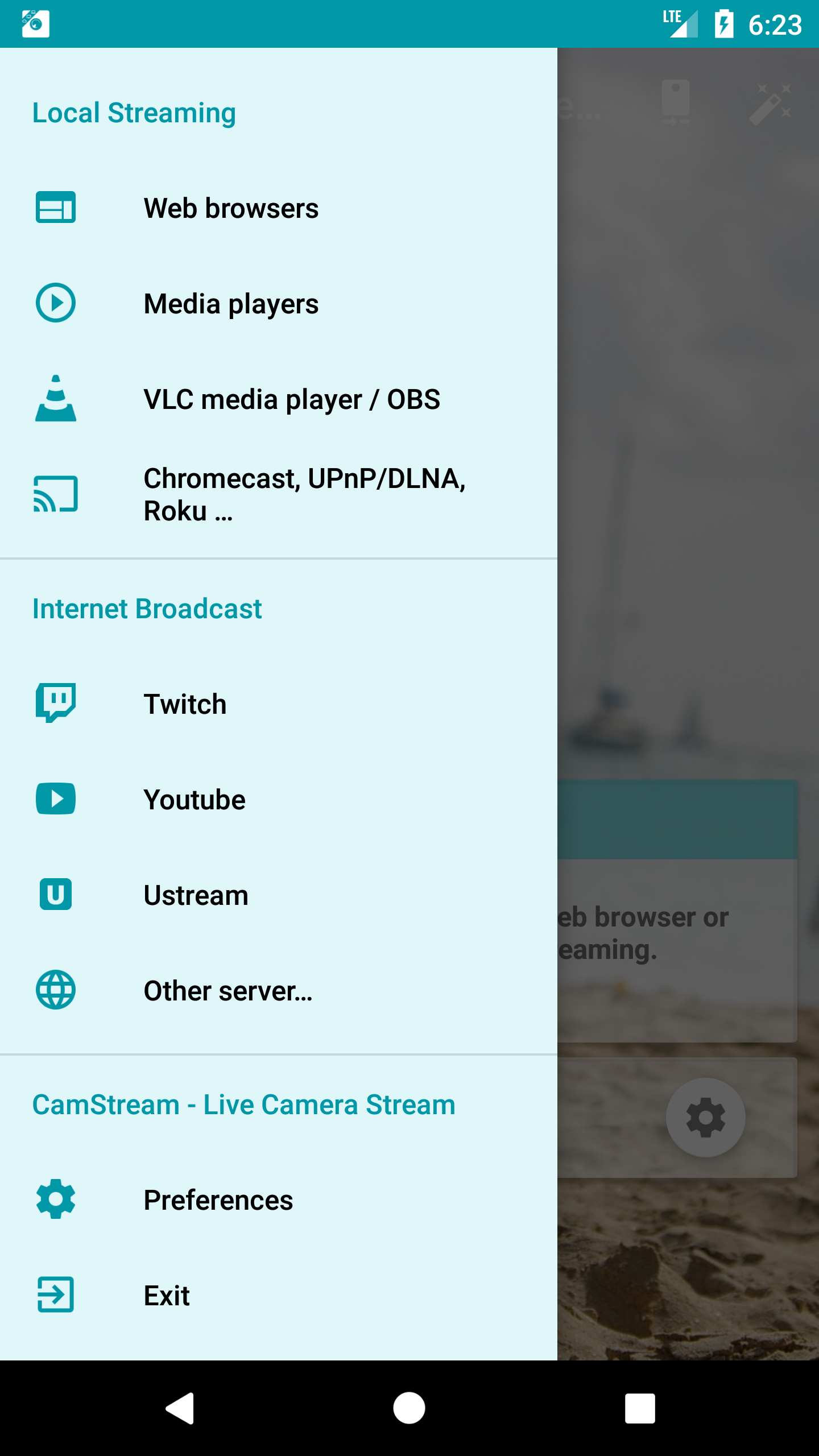 اسکرین شات 1 برنامه CamStream - Live Camera Stream