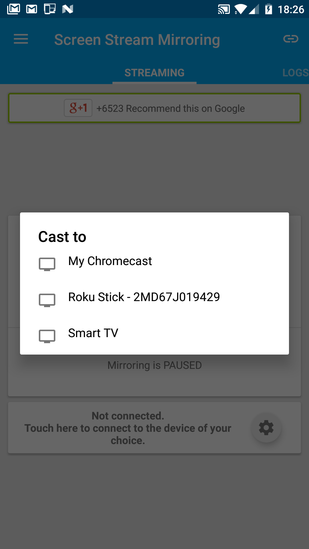 اسکرین شات 2 برنامه Screen Stream Mirroring