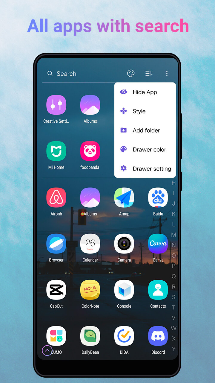 اسکرین شات 4 برنامه Creative Launcher -Quick,Smart