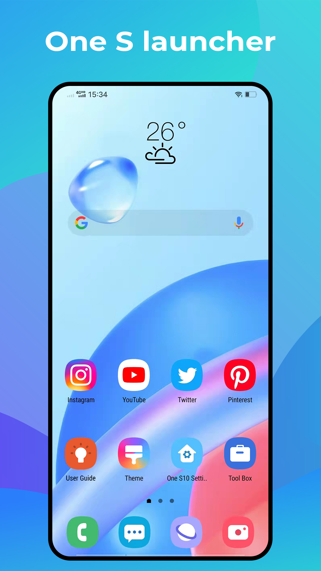 اسکرین شات 1 برنامه One S Launcher - S10 to S24 UI