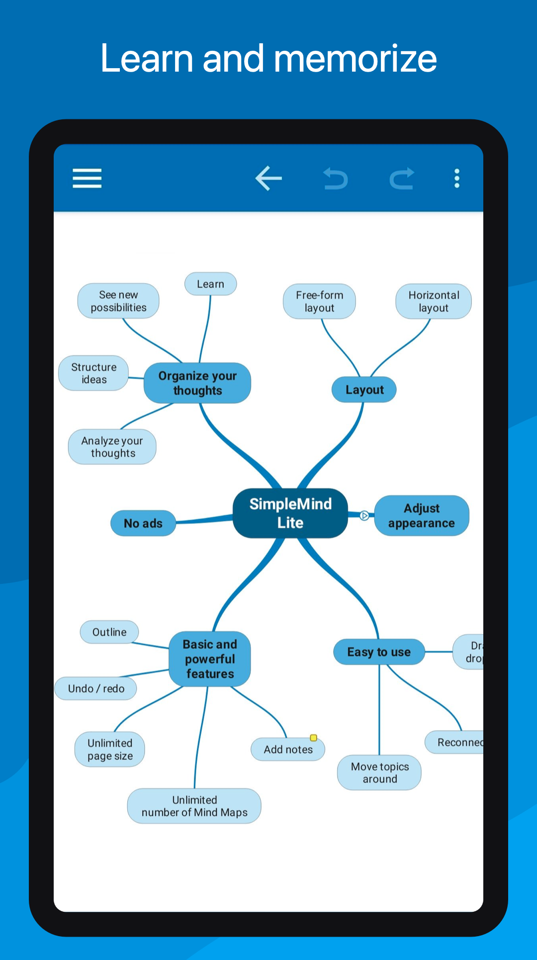 اسکرین شات 2 برنامه SimpleMind Lite - Mind Mapping