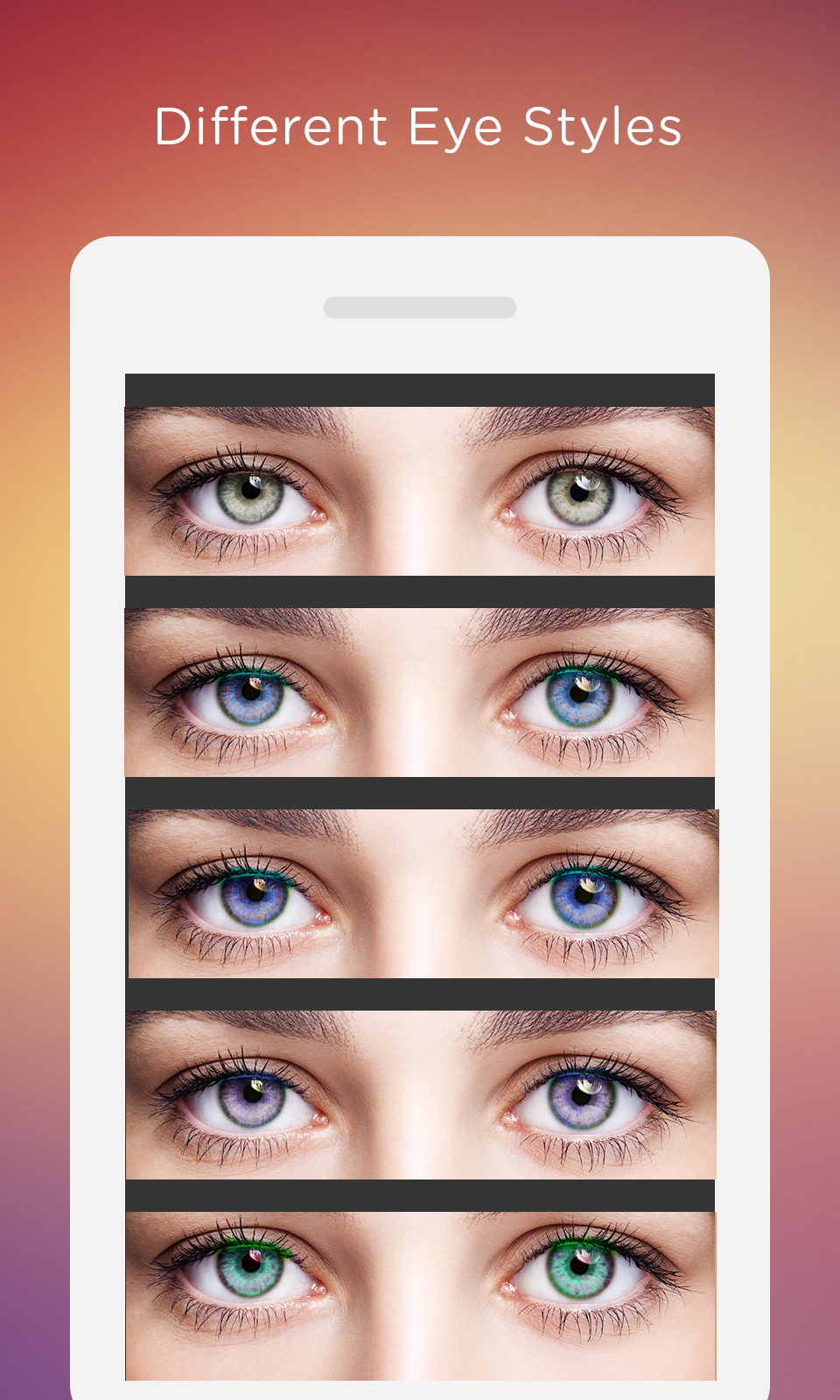 اسکرین شات 3 برنامه Eye Color Changer Photo Editor