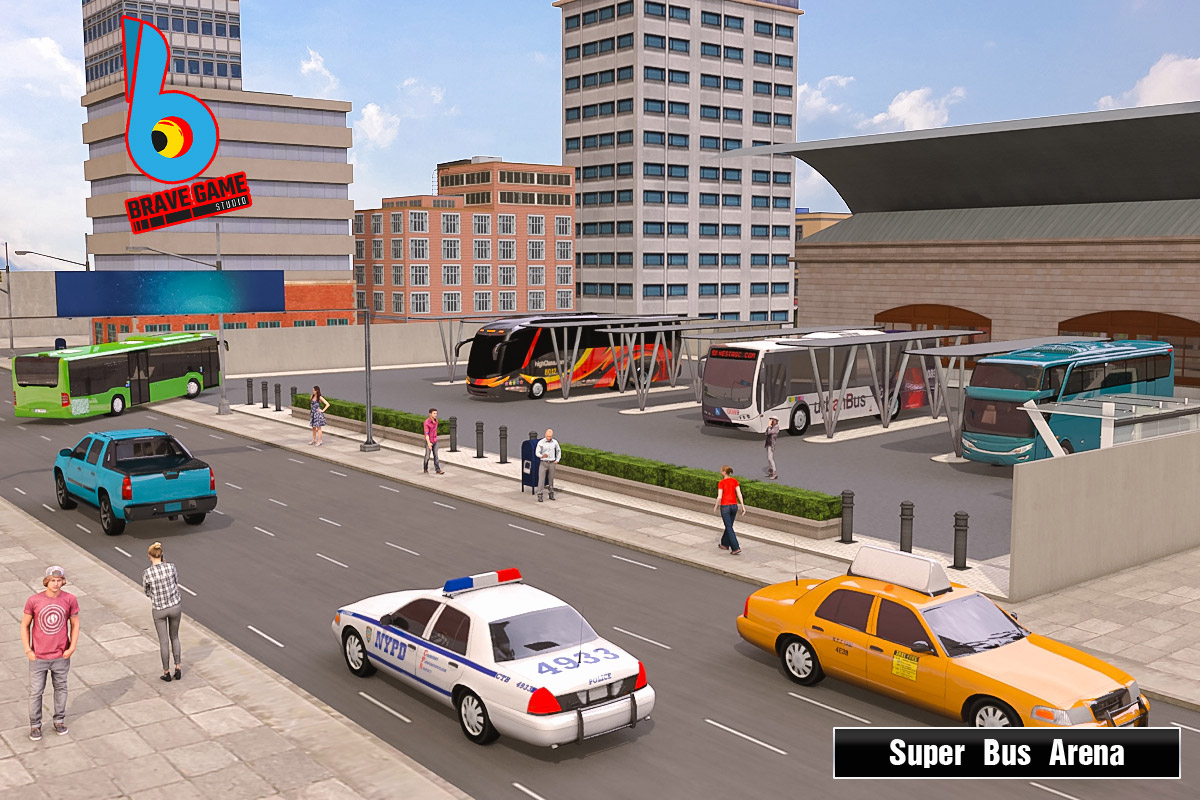 اسکرین شات 2 برنامه Super Bus Arena -Coach Bus Sim