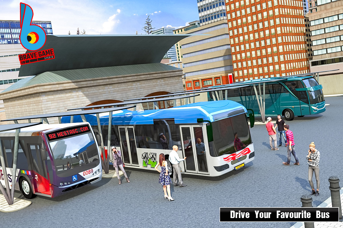 اسکرین شات 4 برنامه Super Bus Arena -Coach Bus Sim