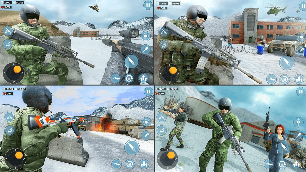 اسکرین شات 4 بازی Modern Commando 3D: Army Games