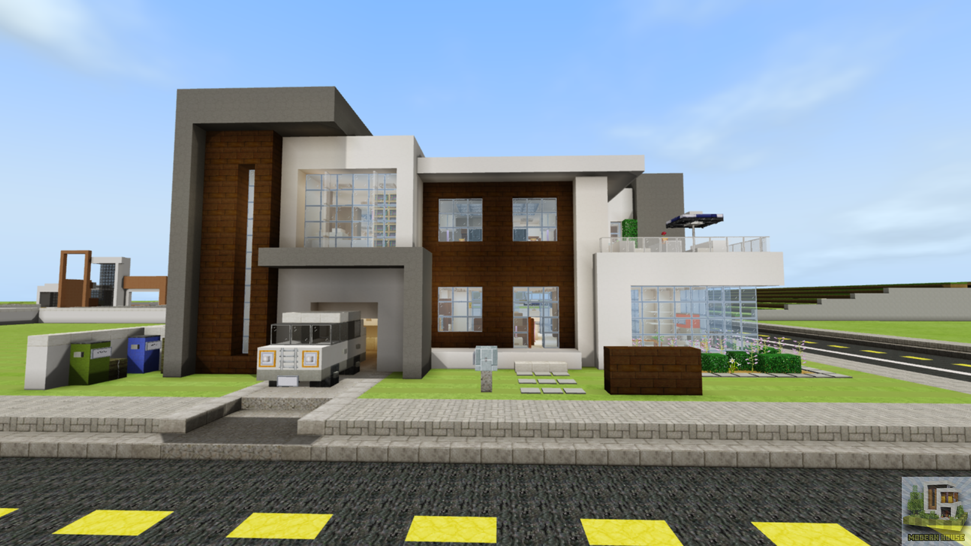 اسکرین شات 4 برنامه Modern House Map for Minecraft