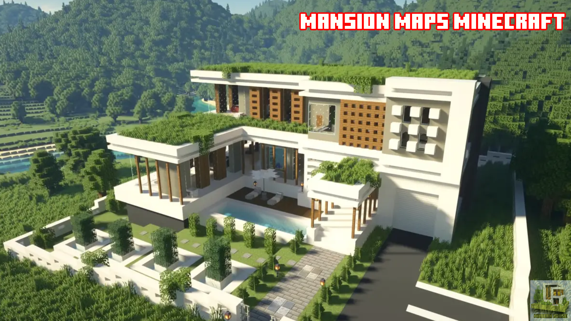 اسکرین شات 3 برنامه Modern House Map for Minecraft