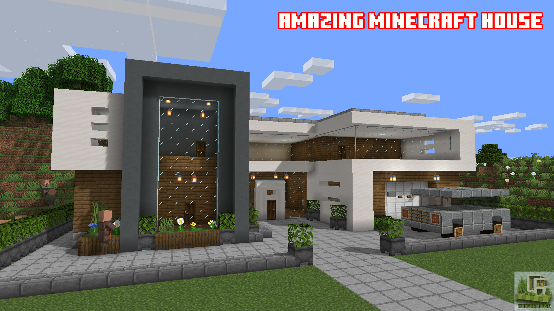 اسکرین شات 1 برنامه Modern House Map for Minecraft