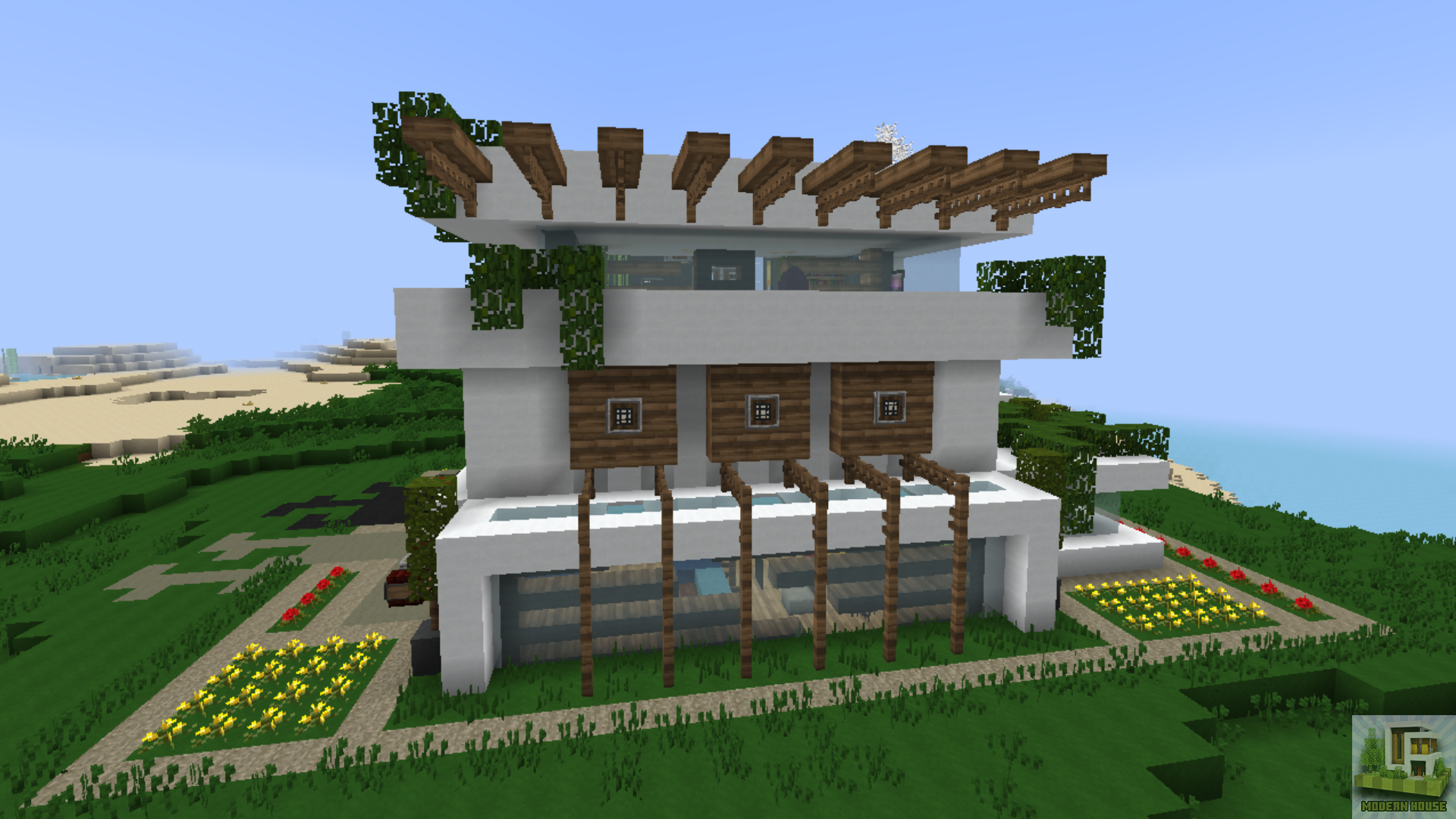 اسکرین شات 5 برنامه Modern House Map for Minecraft