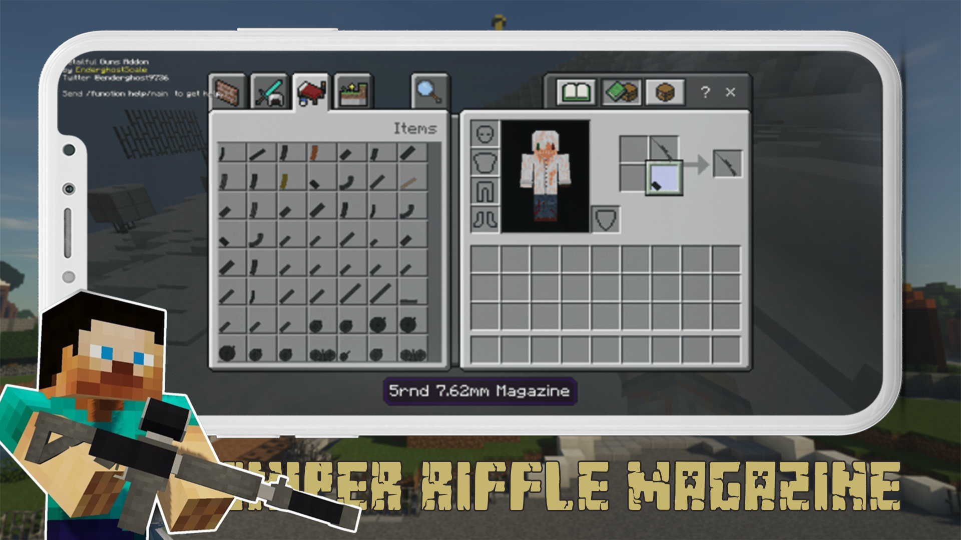 اسکرین شات 2 برنامه Guns For Minecraft Mod