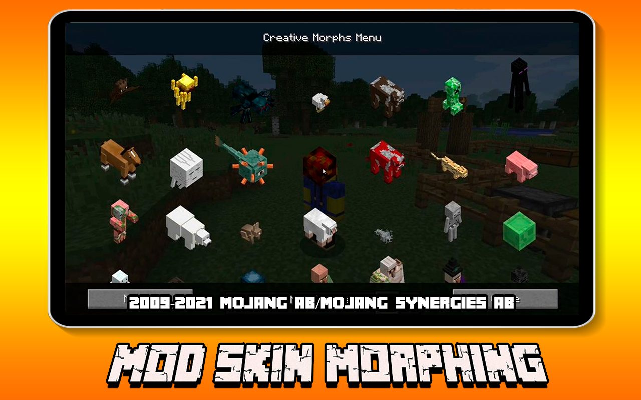 اسکرین شات 6 برنامه Skin Morphing Minecraft PE