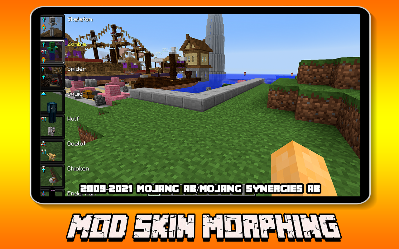 اسکرین شات 4 برنامه Skin Morphing Minecraft PE