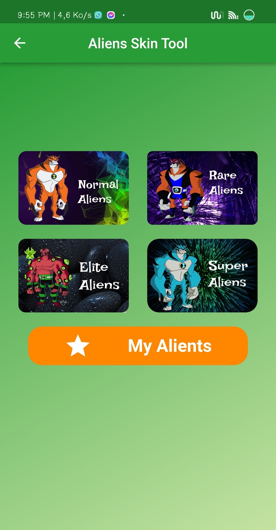 اسکرین شات 2 برنامه Mod Ben Ten with Aliens Heroes