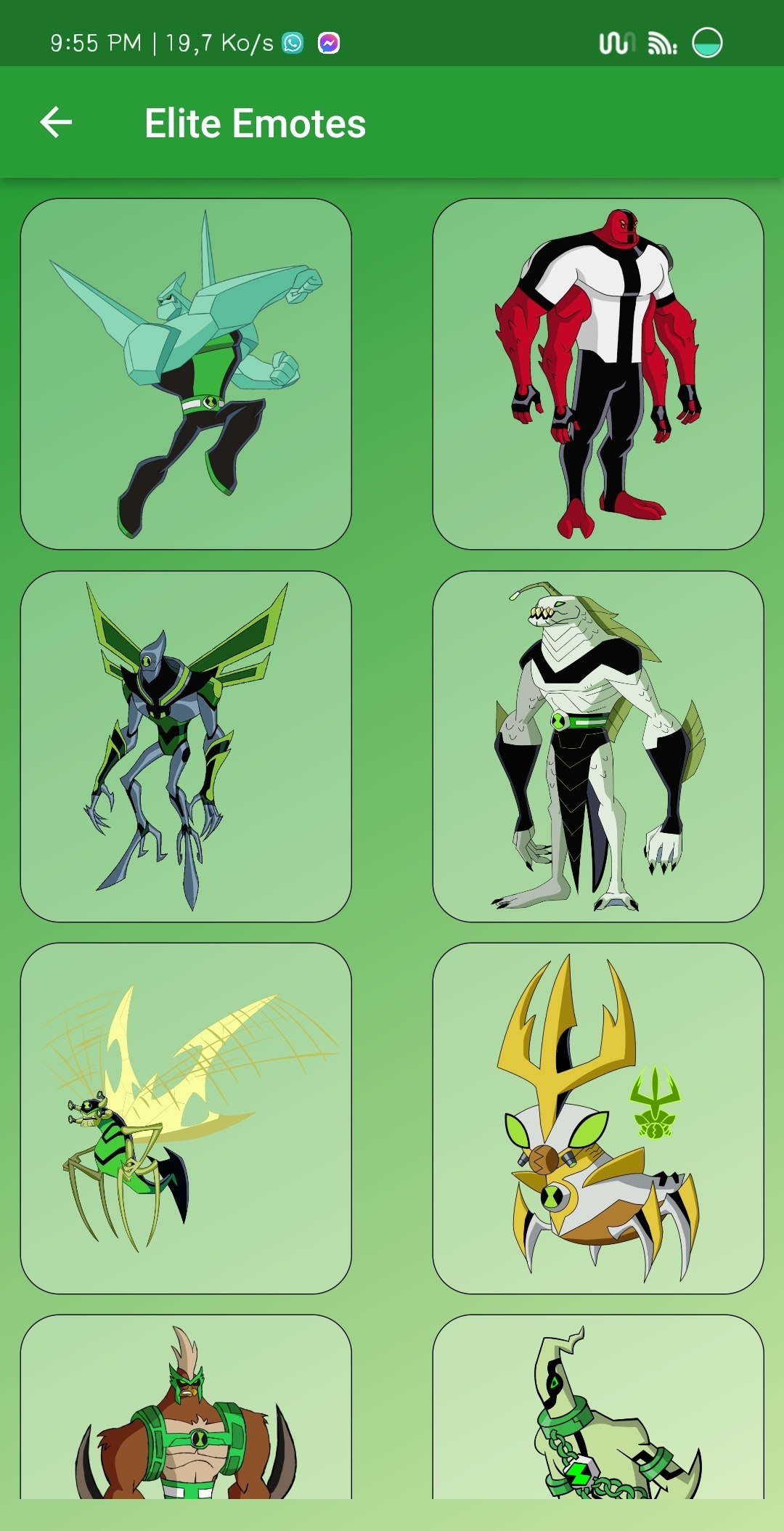 اسکرین شات 1 برنامه Mod Ben Ten with Aliens Heroes
