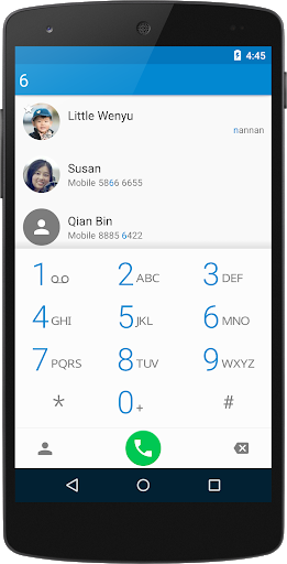اسکرین شات 1 برنامه ExDialer - Dialer & Contacts