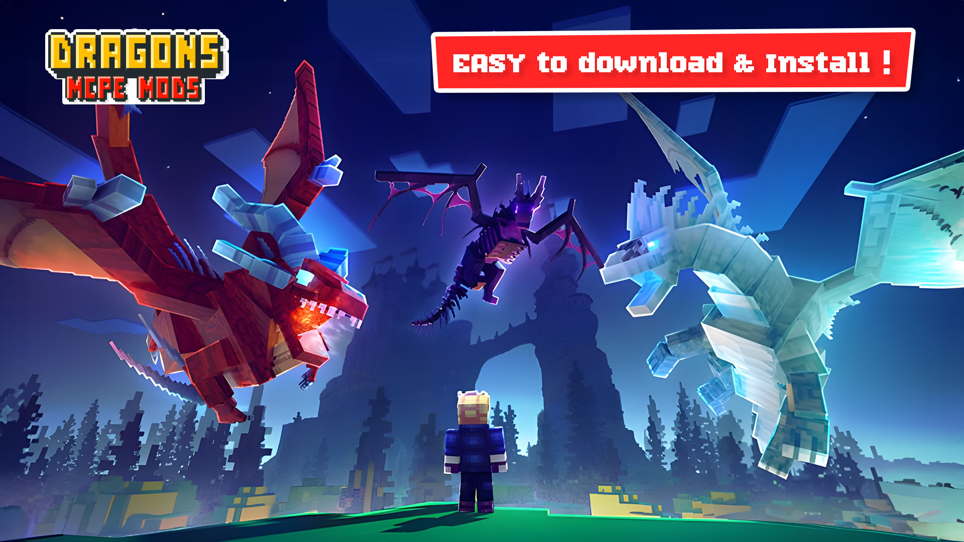 اسکرین شات 3 برنامه Fantasy Dragons Mod Minecraft