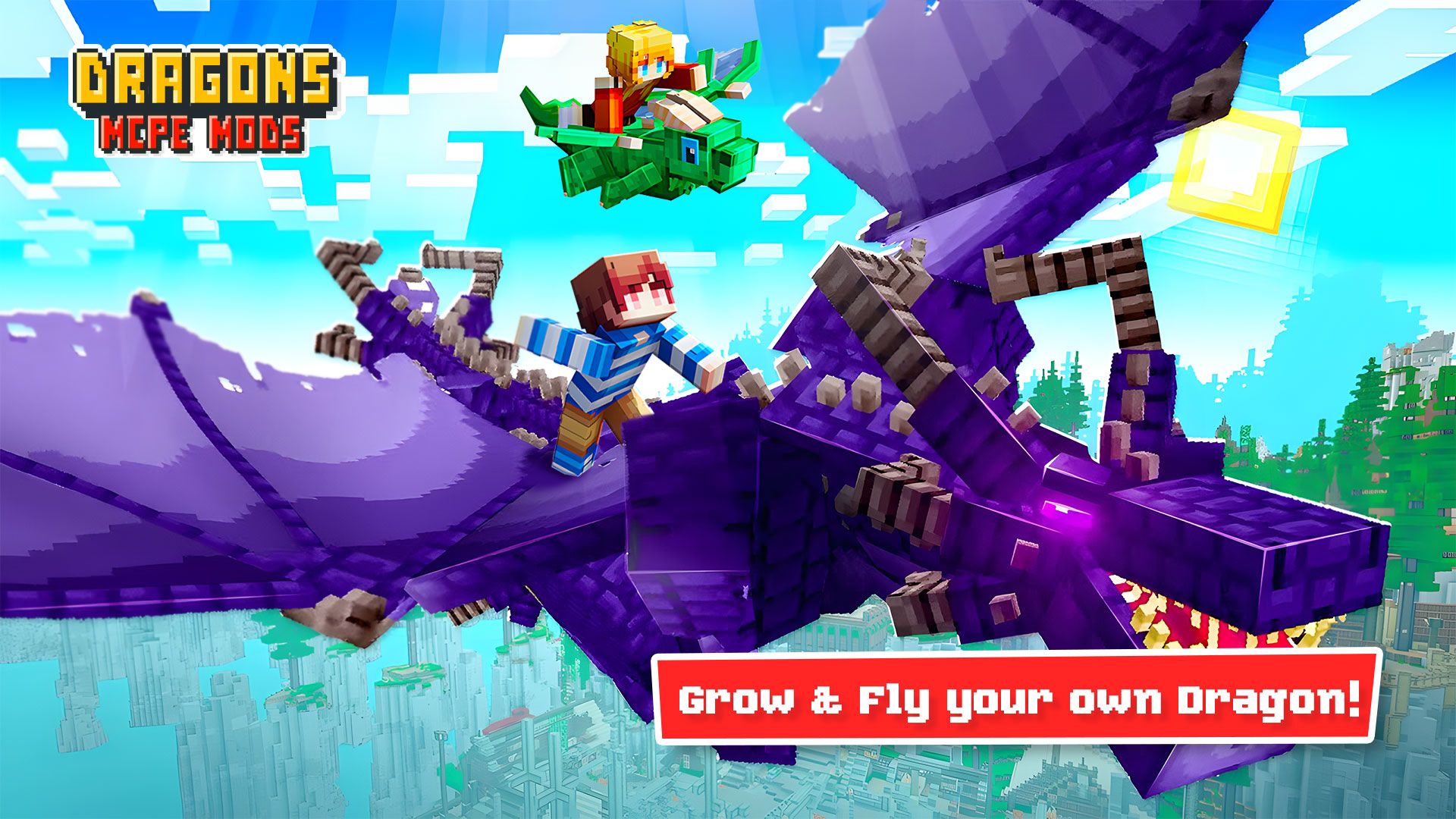 اسکرین شات 1 برنامه Fantasy Dragons Mod Minecraft