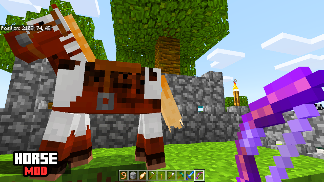 اسکرین شات 3 برنامه Horse Mod For Minecraft PE