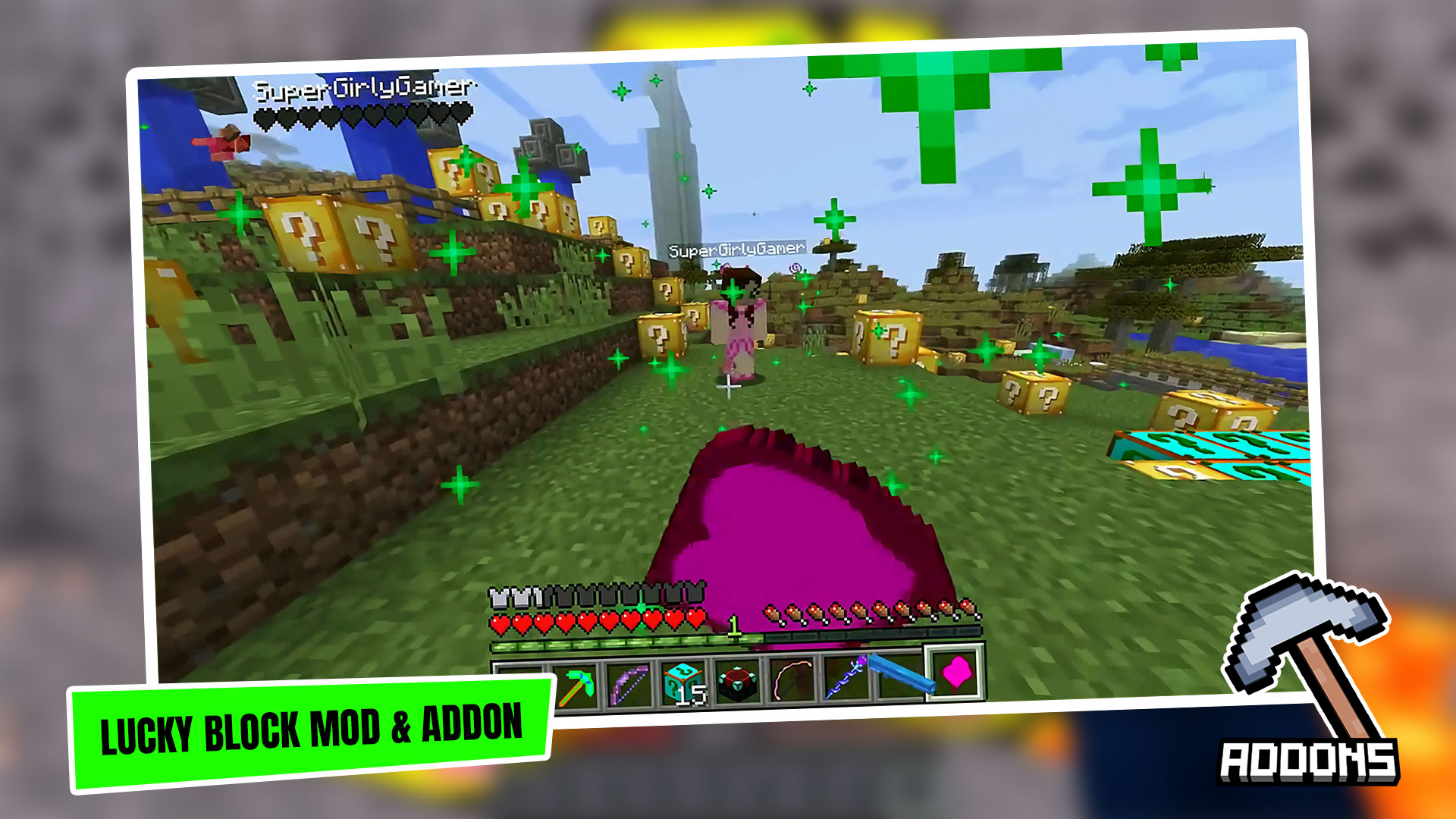 اسکرین شات 3 برنامه Lucky Blocks Mod & Addon