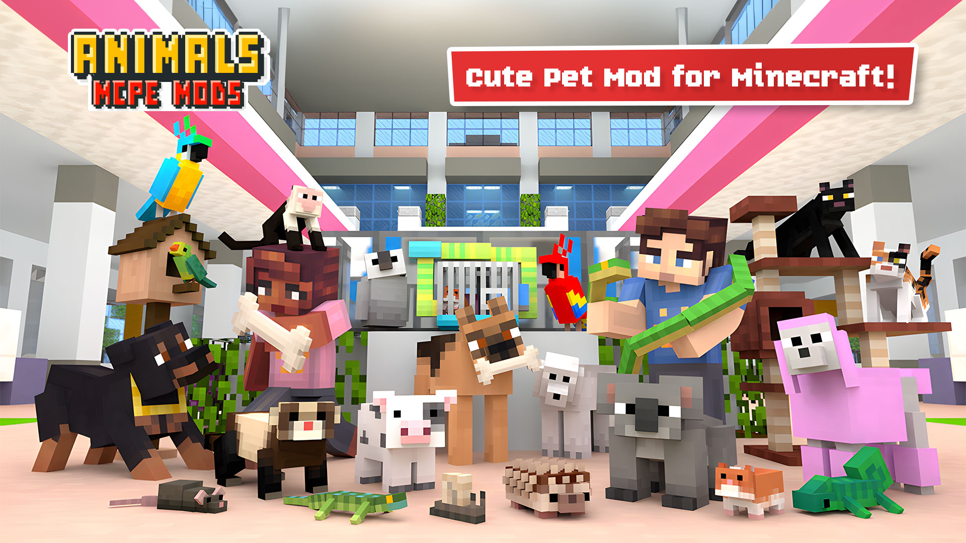 اسکرین شات 2 برنامه Real Animal Minecraft Mods