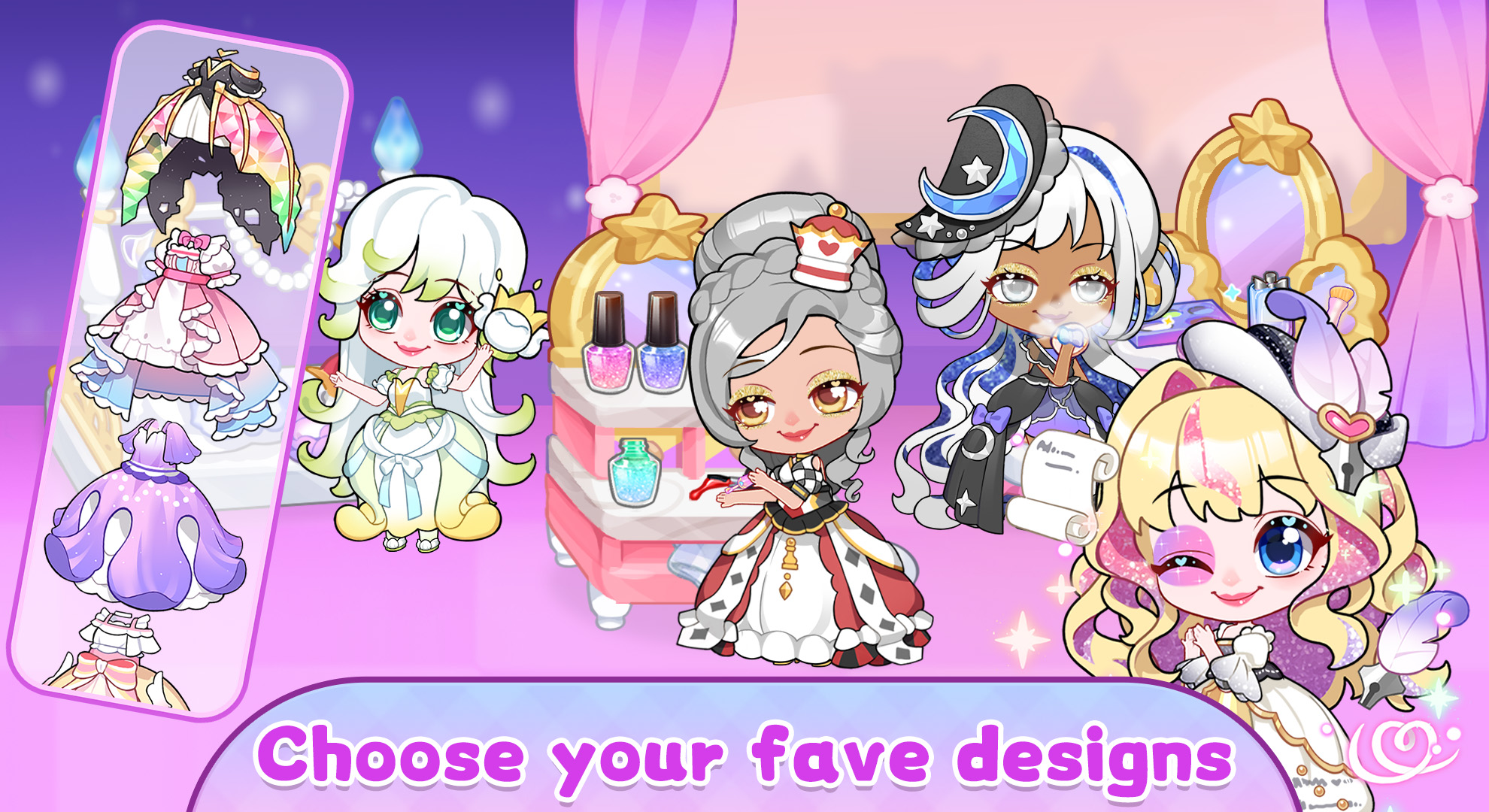 اسکرین شات 3 بازی Chibi Doll Princess Dress up