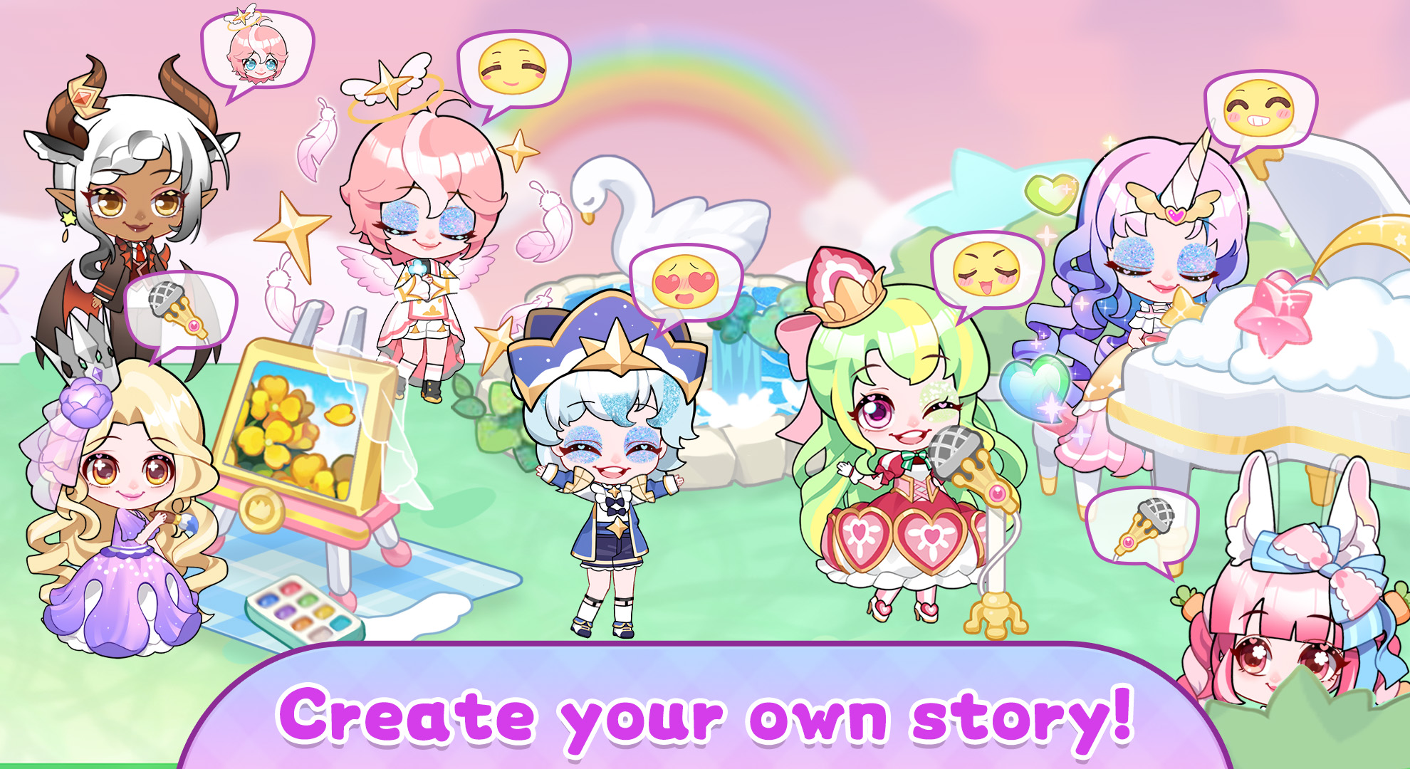 اسکرین شات 4 بازی Chibi Doll Princess Dress up