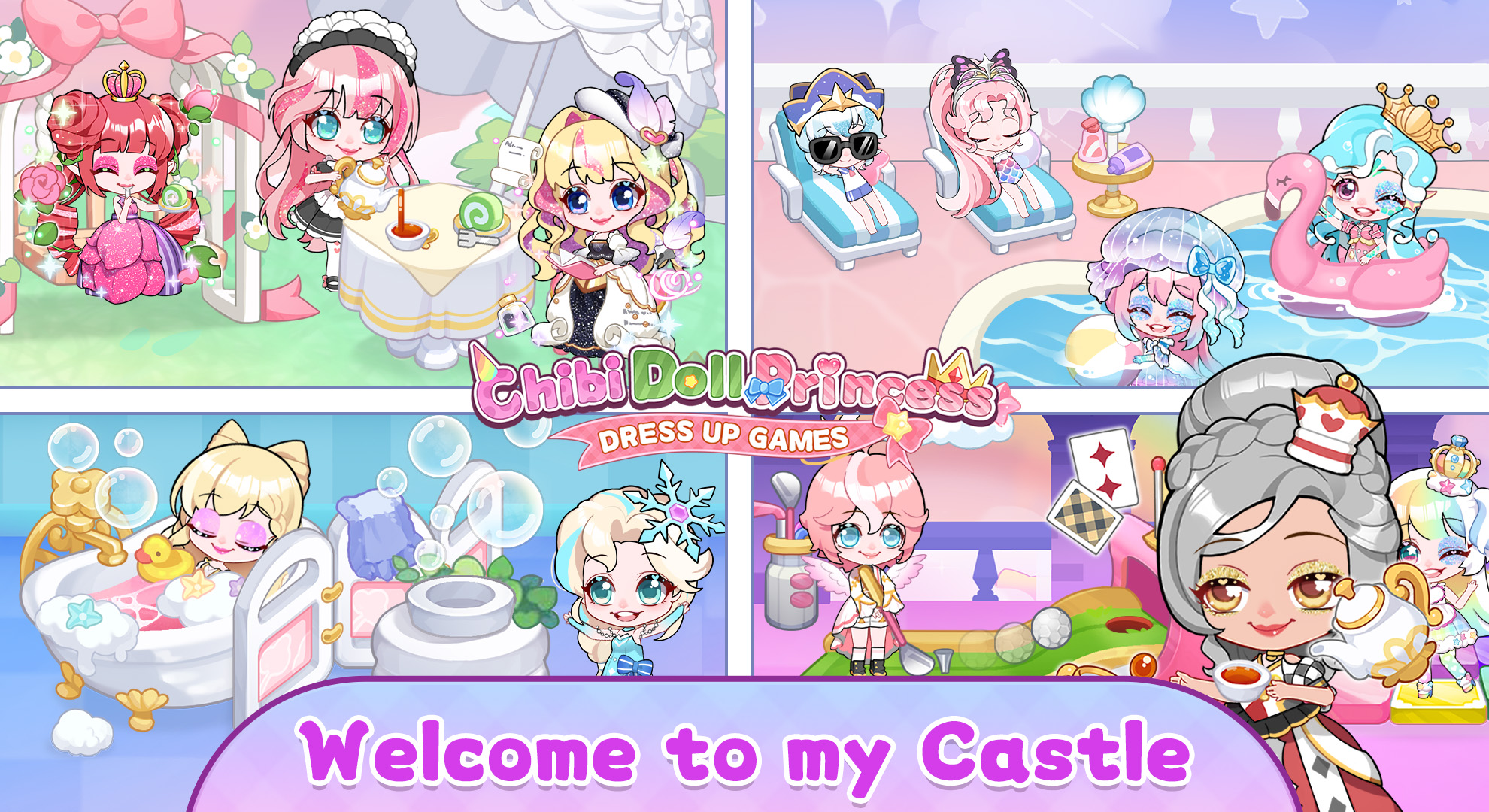 اسکرین شات 1 بازی Chibi Doll Princess Dress up