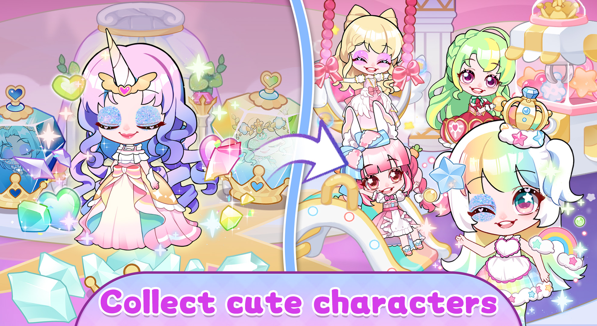 اسکرین شات 2 بازی Chibi Doll Princess Dress up