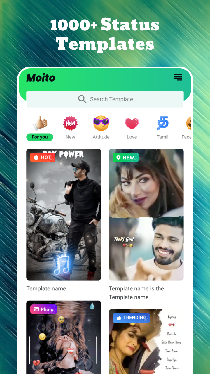 اسکرین شات 1 برنامه Lyrical Video Maker App: Moito