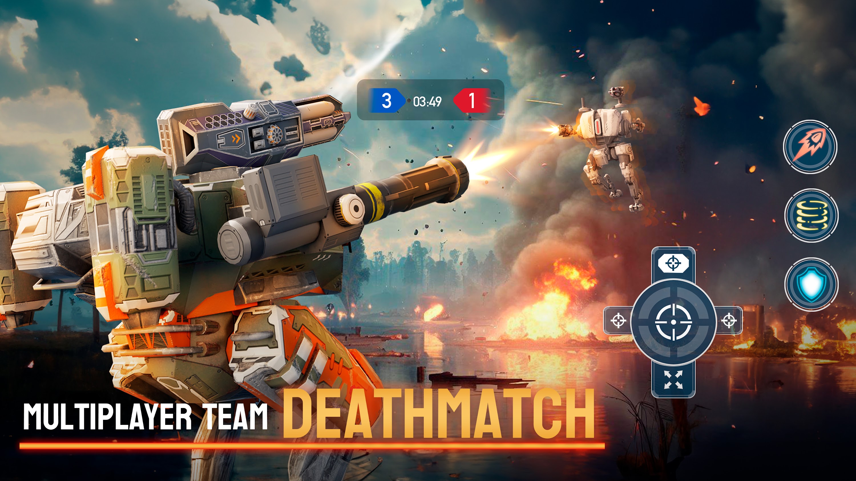 اسکرین شات 2 بازی Mech Wars Online Robot Battles