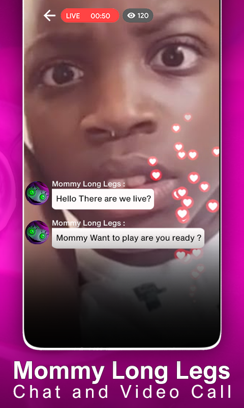 اسکرین شات 2 برنامه Mommy Long Legs Video Call