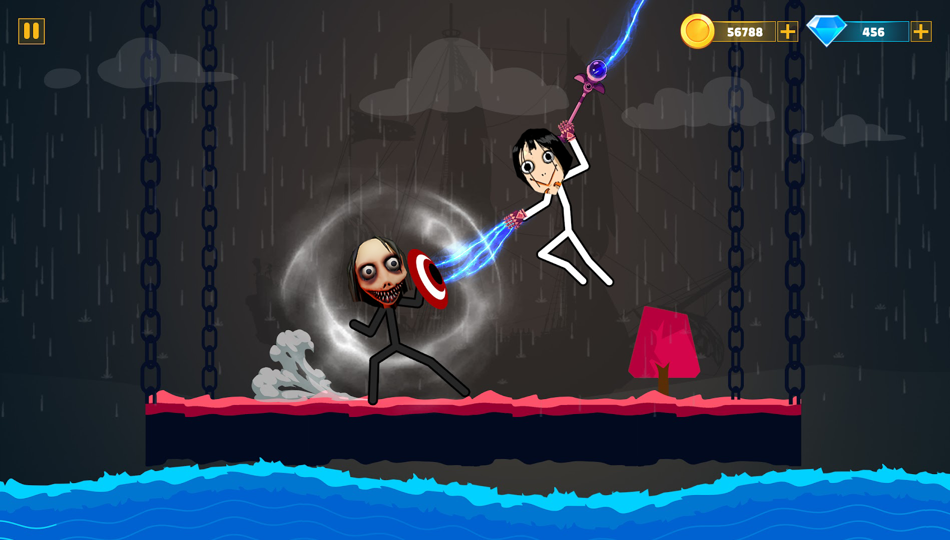 اسکرین شات 1 بازی Momo Horror Stickman Fighting