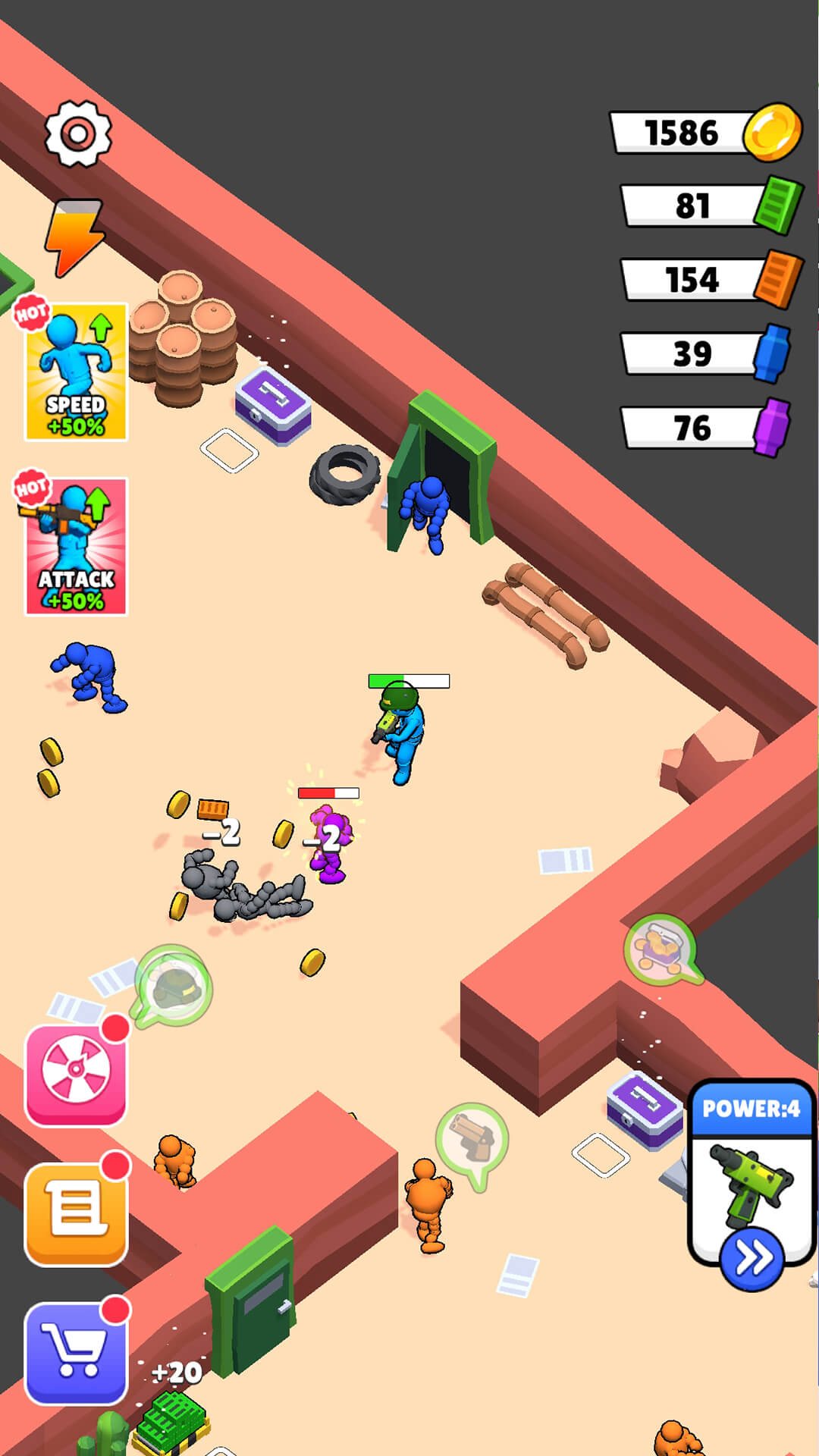 اسکرین شات 4 بازی Crazy shooting  zombies