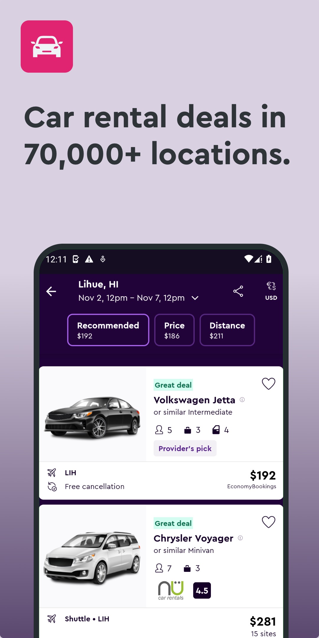 اسکرین شات 4 برنامه momondo: Flights, Hotels, Cars