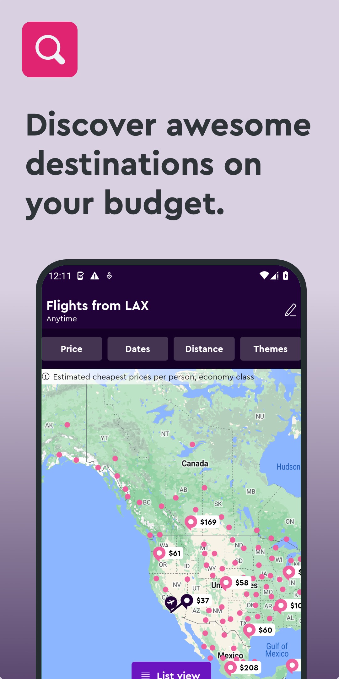 اسکرین شات 5 برنامه momondo: Flights, Hotels, Cars